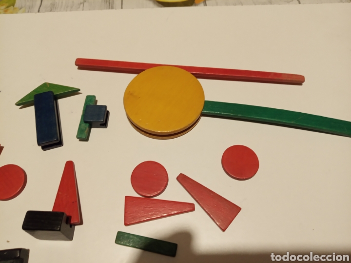 Juegos antiguos: Antiguo juego de maderas formar figuras - Foto 4