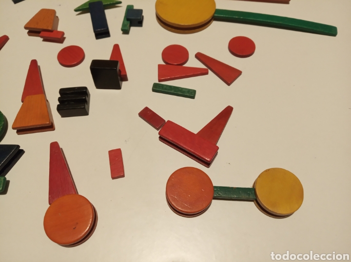 Juegos antiguos: Antiguo juego de maderas formar figuras - Foto 5