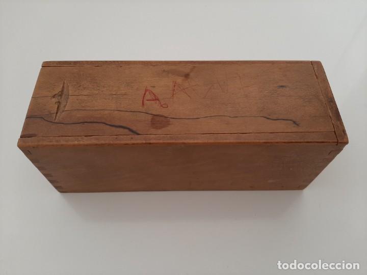 Juegos antiguos: DOMIN&Oacute; EN CAJA DE MADERA. - Foto 4