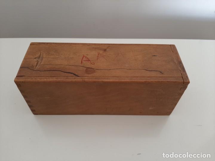 Juegos antiguos: DOMIN&Oacute; EN CAJA DE MADERA. - Foto 5
