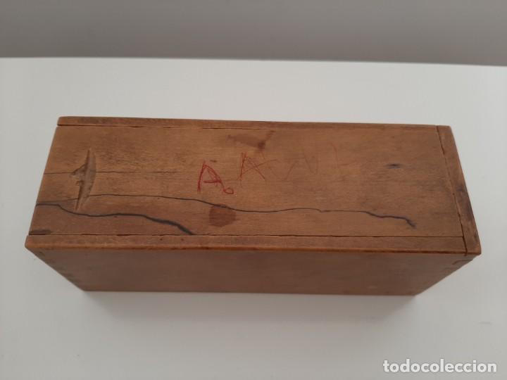 Juegos antiguos: DOMIN&Oacute; EN CAJA DE MADERA. - Foto 6