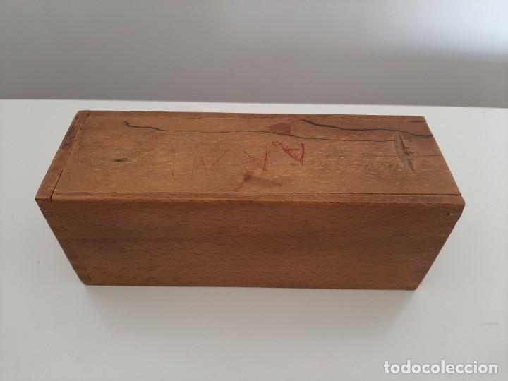 Juegos antiguos: DOMIN&Oacute; EN CAJA DE MADERA. - Foto 7
