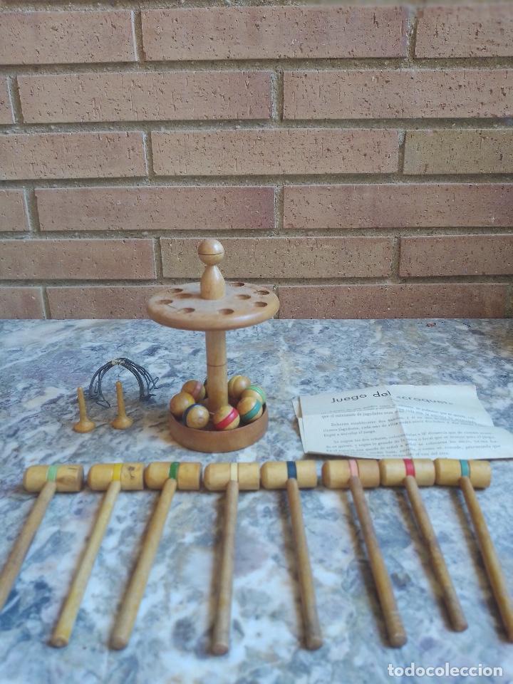 Juegos antiguos: ANTIGUO JUEGO DE CRIQUET INFANTIL DE MADERA - Foto 1