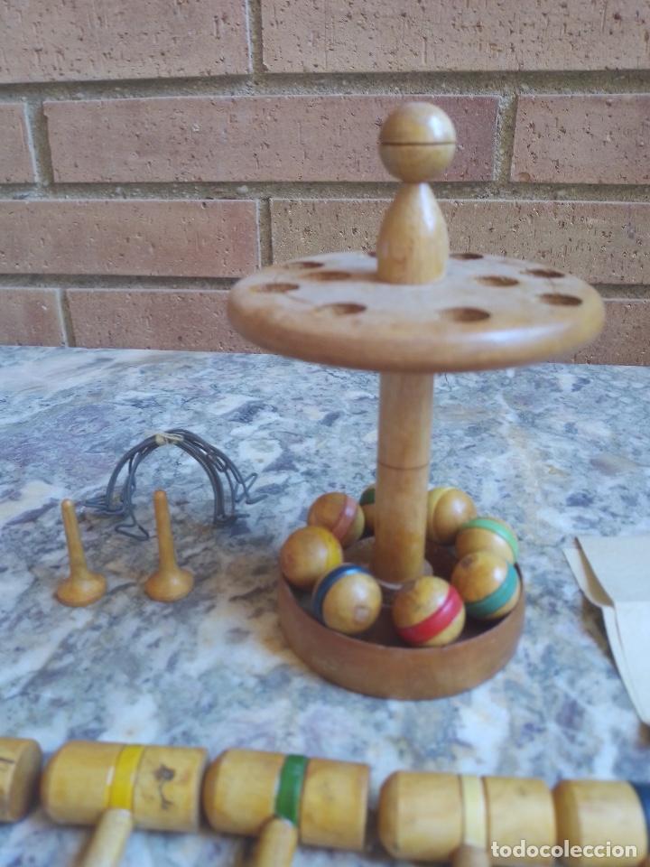 Juegos antiguos: ANTIGUO JUEGO DE CRIQUET INFANTIL DE MADERA - Foto 2