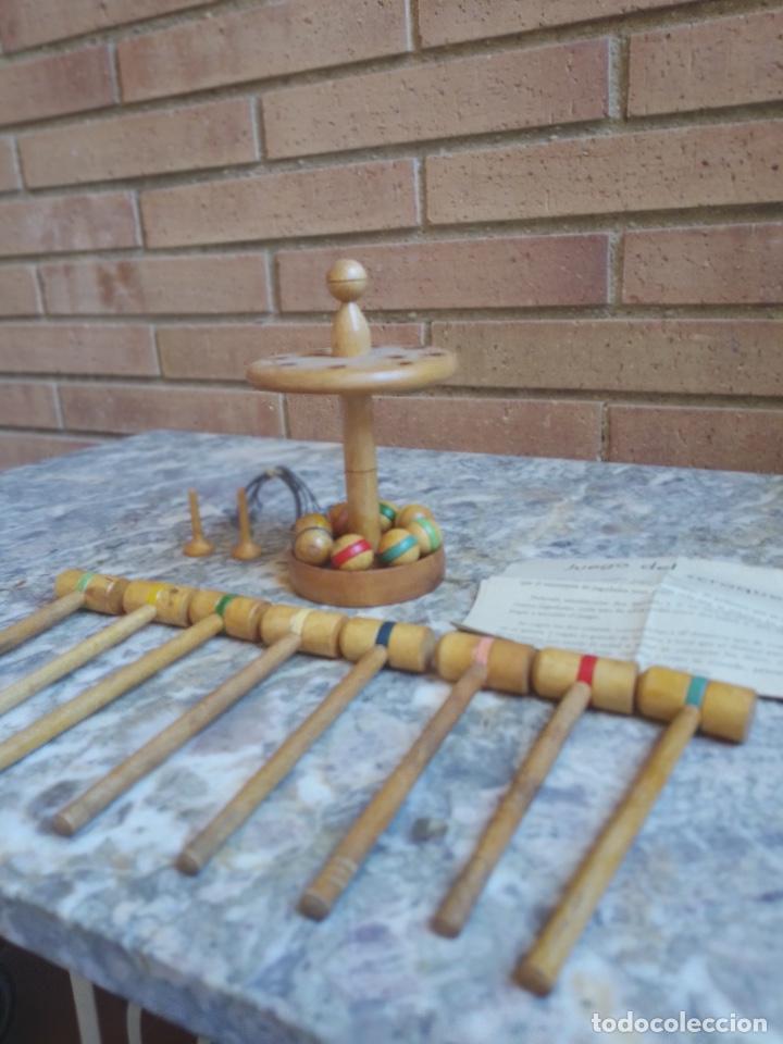 Juegos antiguos: ANTIGUO JUEGO DE CRIQUET INFANTIL DE MADERA - Foto 3