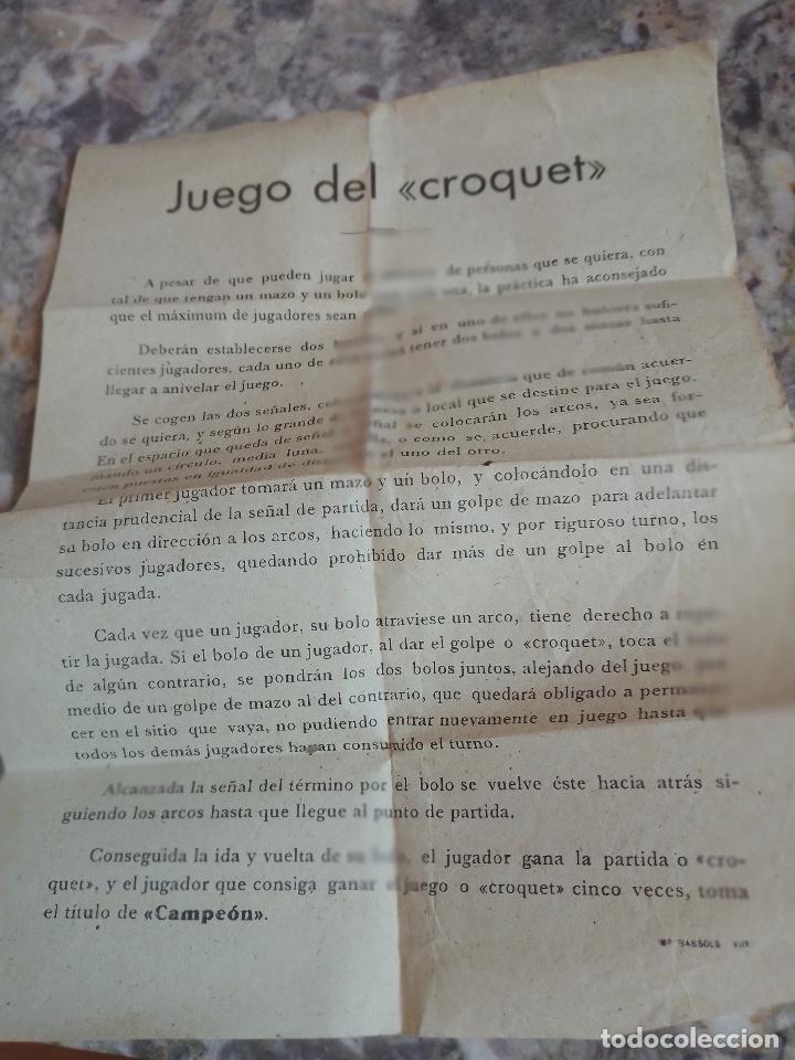 Juegos antiguos: ANTIGUO JUEGO DE CRIQUET INFANTIL DE MADERA - Foto 4