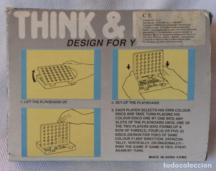 Juegos antiguos: JUEGO DE BOLSILLO - 4 EN RAYA - Foto 3