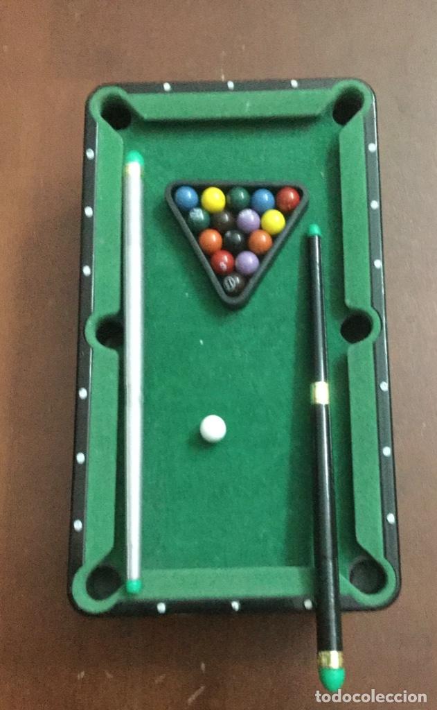 Juegos antiguos: Mini billar americano. 21,5 x 11,5 cms. - Foto 1