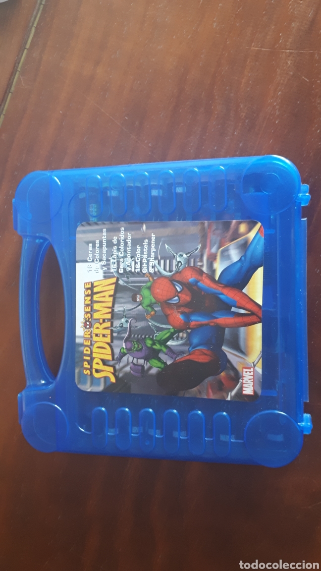 Juegos antiguos: Estuche 16 ceras Spiderman - Foto 2