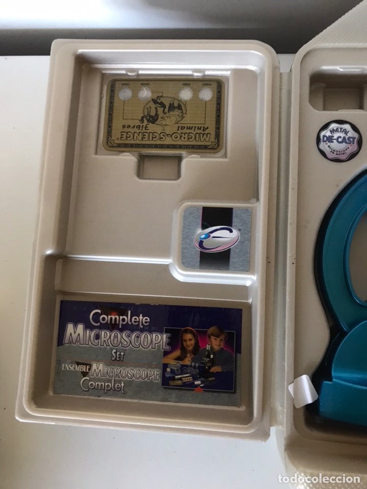 Juegos antiguos: Micro-Science piece Microscope & Accessory Kit in Hard-Plastic Carry Case - Foto 2
