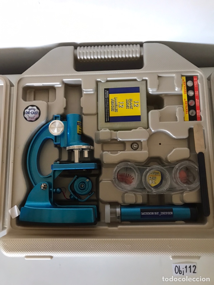Juegos antiguos: Micro-Science piece Microscope & Accessory Kit in Hard-Plastic Carry Case - Foto 3