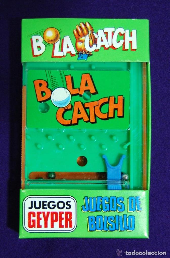 Juegos antiguos: JUEGO DE BOLSILLO. JUEGOS GEYPER. BOLA CATCH. A&Ntilde;OS 80. NUEVO, SIN USAR.