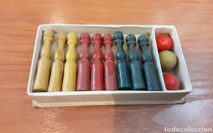 Juegos antiguos: Juego de bolos de madera - Foto 2