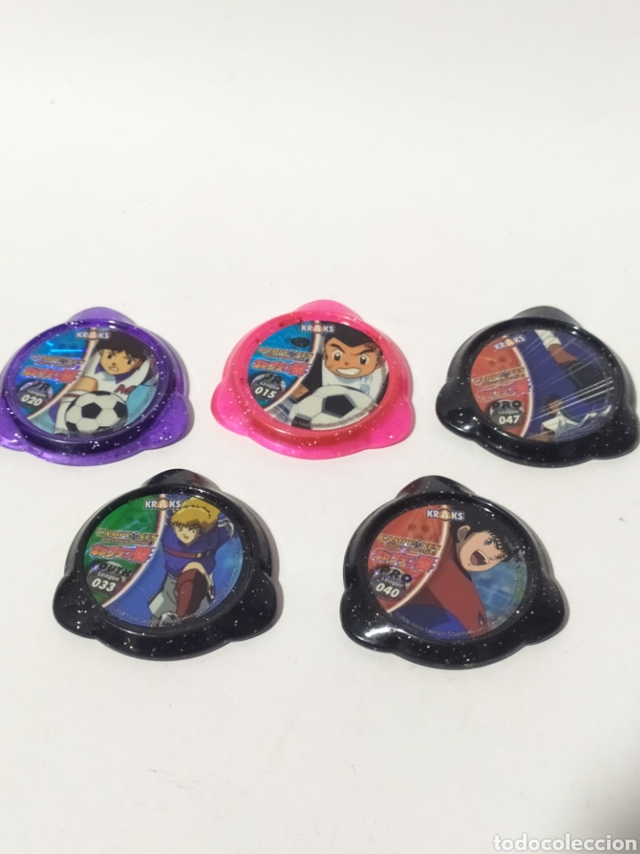 Jeux Anciens: Lote tazos. 5 Kraks Oliver y Bengi. Campeones.Panini.