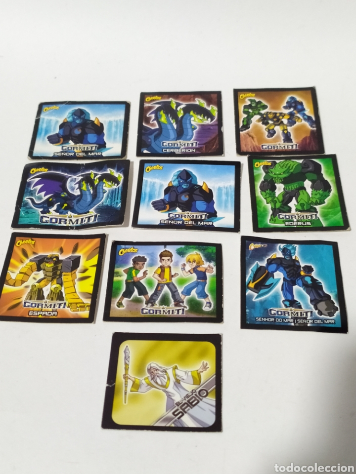 Old Games: Lote de 10 cromos Gormiti.Cheetos.2011.