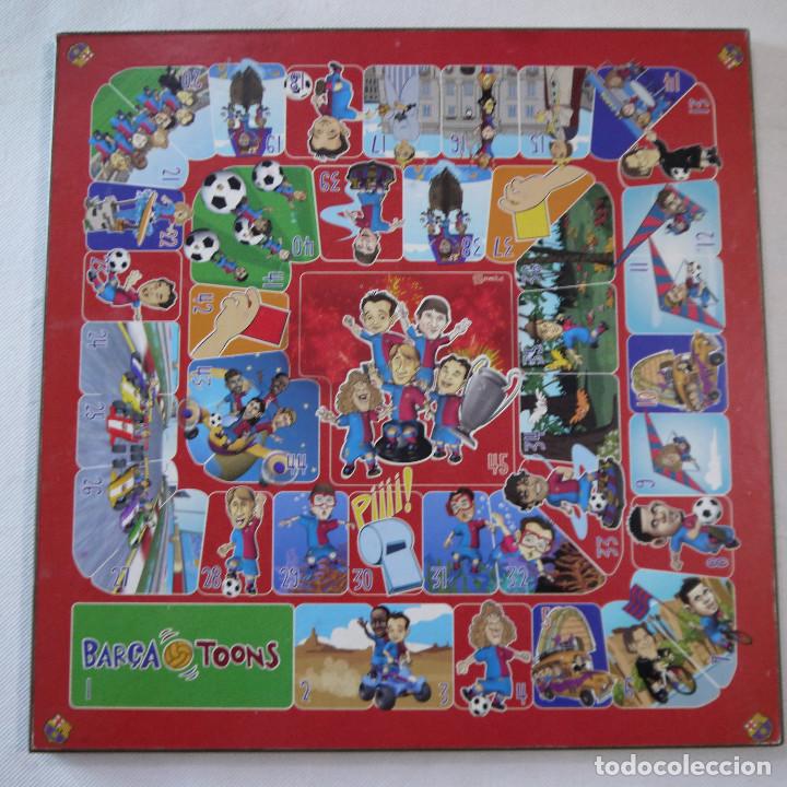 Juegos antiguos: TABLERO REVERSIBLE PARCHIS-OCA BAR&Ccedil;A TOONS - Foto 6