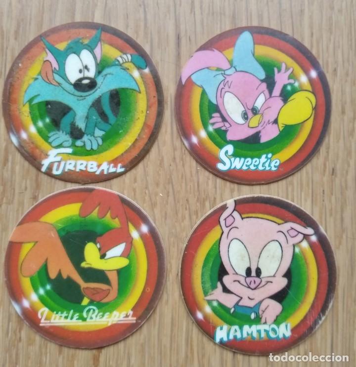 Juegos antiguos: MEGA TAZO DE TINY TOON - MATUTANO - LOTE 4 TAZOS - Foto 1