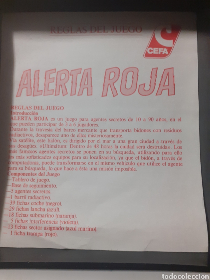 Juegos antiguos: Alerta roja juego de mesa - Foto 6