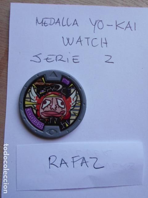 Juegos antiguos: MEDALLA YO-KAI WATCH RAFAZ - Foto 1