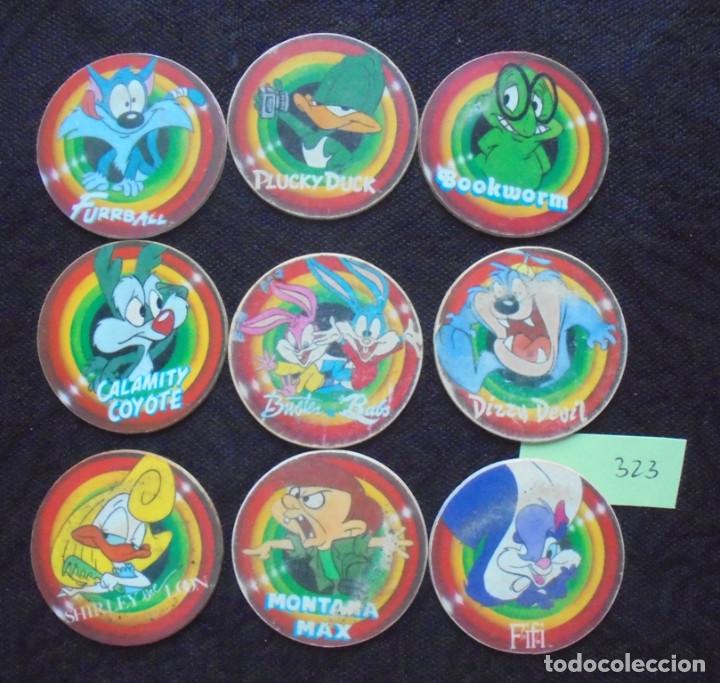 Juegos antiguos: 9 Mega Tazos 1994 Tiny Toons - Foto 1