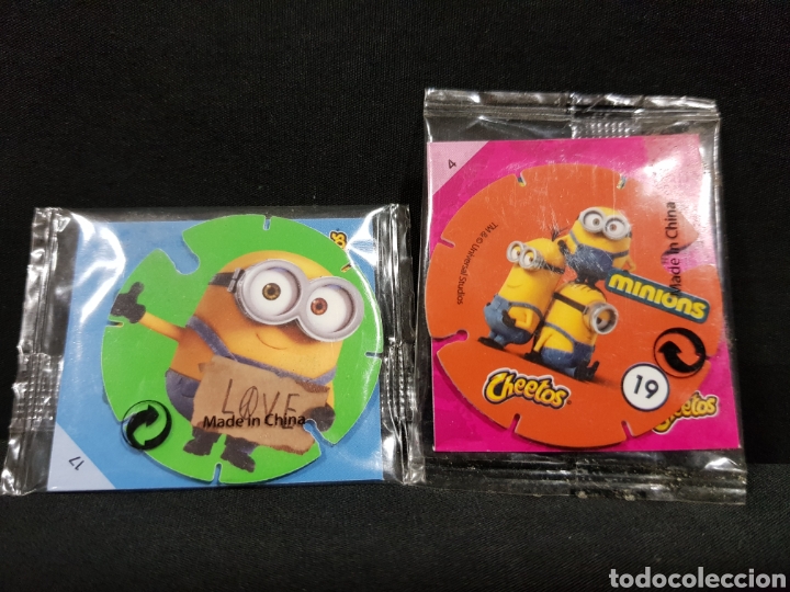 Juegos antiguos: Tazos Minions Cheetos Pepsico Universal Studios Caps - Foto 1