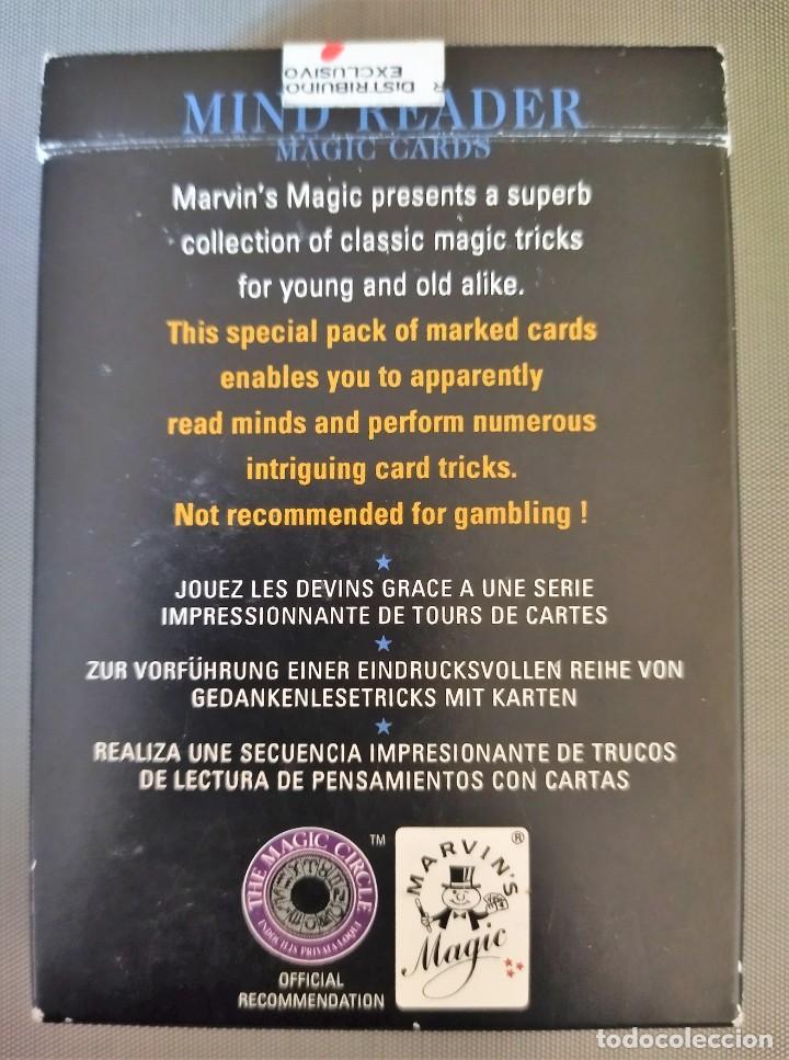 Juegos antiguos: BARAJA MARVIN&acute;S MAGIC MIND READER CARDS ILUSIONISMO - Foto 2