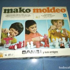 Juegos antiguos: ANTIGUO JUEGO MAKO MOLDEO BAMBI AÑOS 70 COMPLETO. Lote 300350788