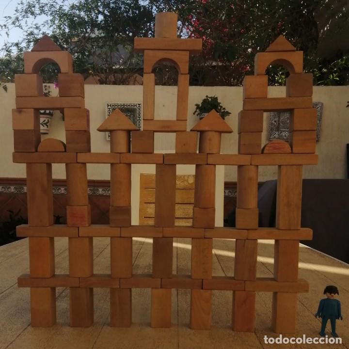 Juegos antiguos: Piezas de Construcci&oacute;n en Madera - Foto 1
