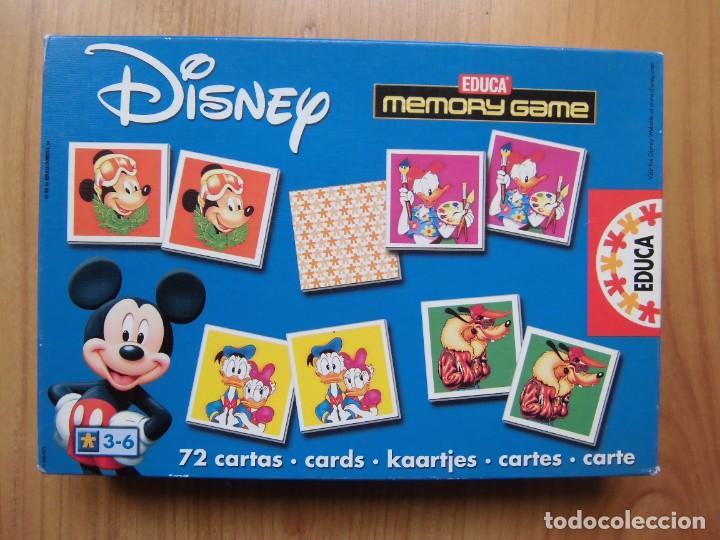 Juegos antiguos: MEMORY GAME DISNEY EDUCA 72 CARTAS - Foto 1
