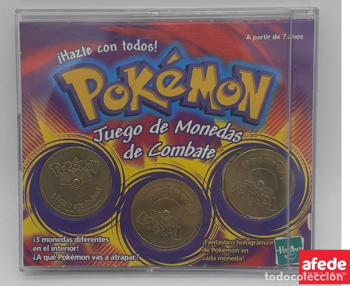 Hasbro Pokemon Battling Coin Game 3 Unique Coins 1999 for sale