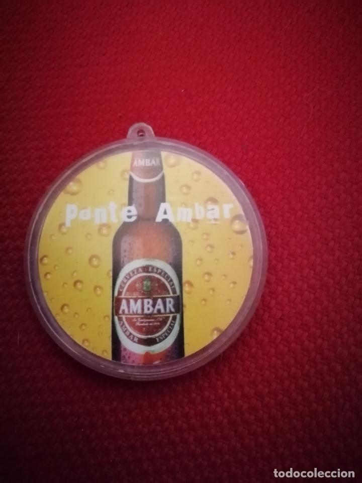 Juegos antiguos: JUEGO DE BOLAS DE CERVEZA AMBAR - Foto 2