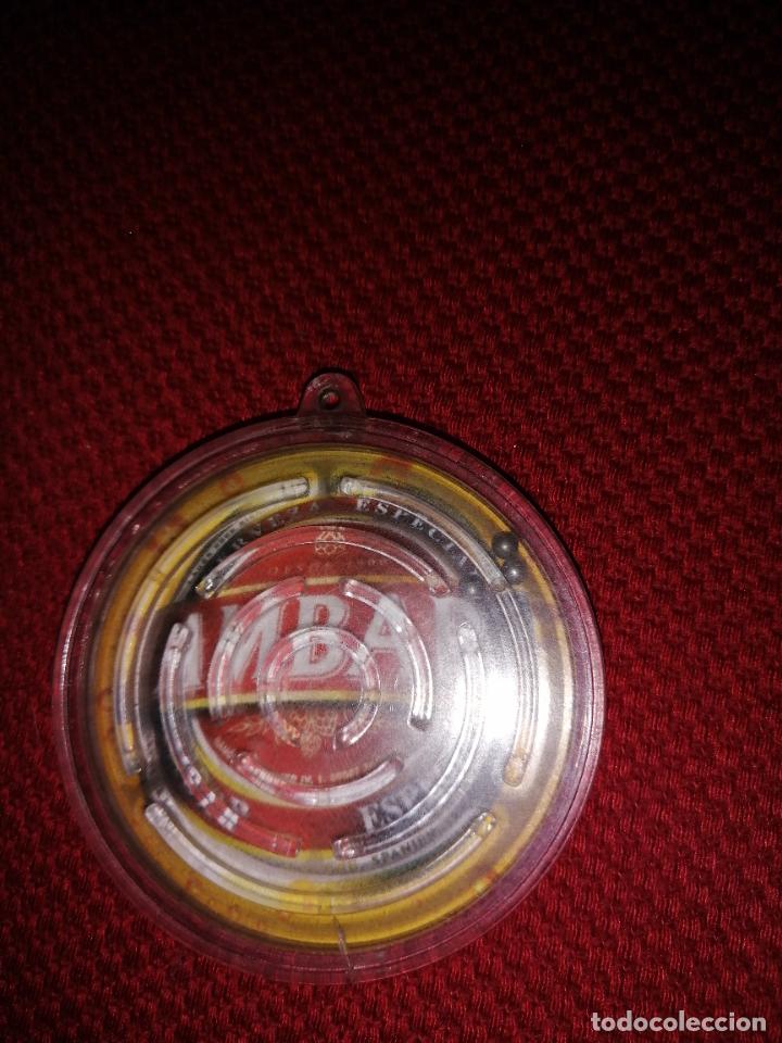 Juegos antiguos: JUEGO DE BOLAS DE CERVEZA AMBAR - Foto 3