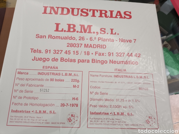 Juegos antiguos: Juego de bolas para bingo 99 bolas - Foto 3