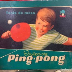 Juegos antiguos: ENCANTADOR JUEGO PING-PONG DE MESA. AÑOS 60. MARCA MARFIL. VER FOTOS. Lote 341885598