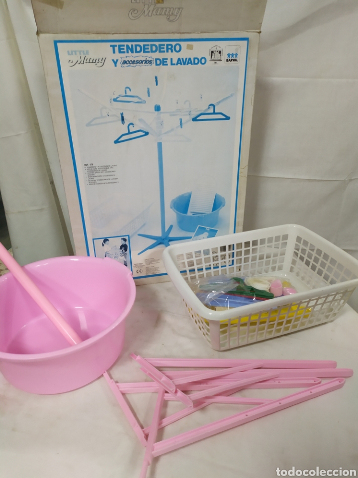 Juegos antiguos: Tendedero y accesorios de lavado de Barval - Foto 3
