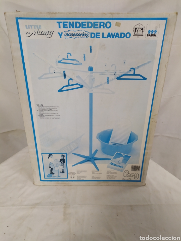 Juegos antiguos: Tendedero y accesorios de lavado de Barval - Foto 1