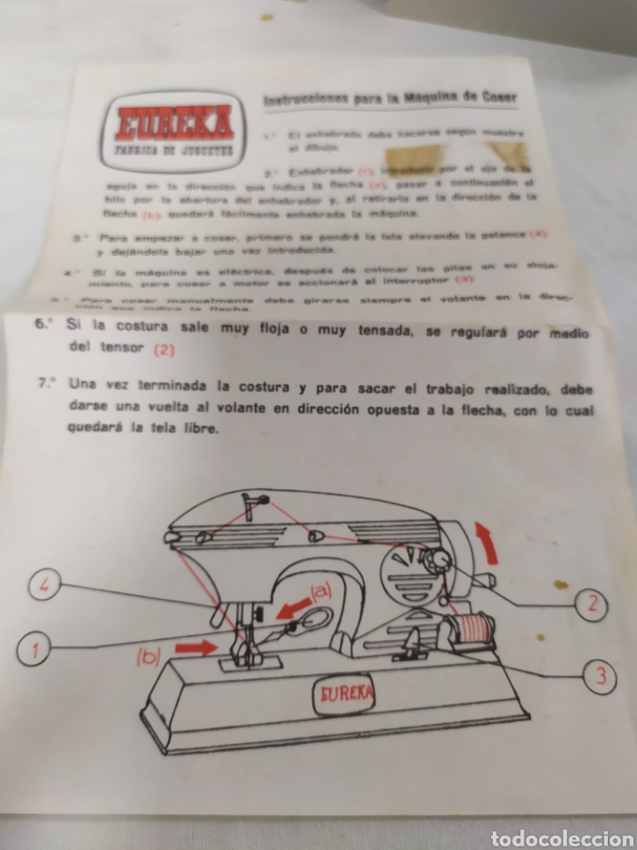 Juegos antiguos: M&aacute;quina de coser de Eureka - Foto 3
