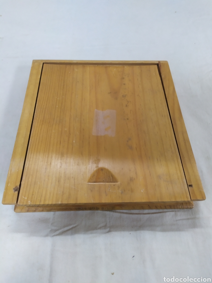 Juegos antiguos: Juego de domin&oacute; con caja de madera - Foto 1