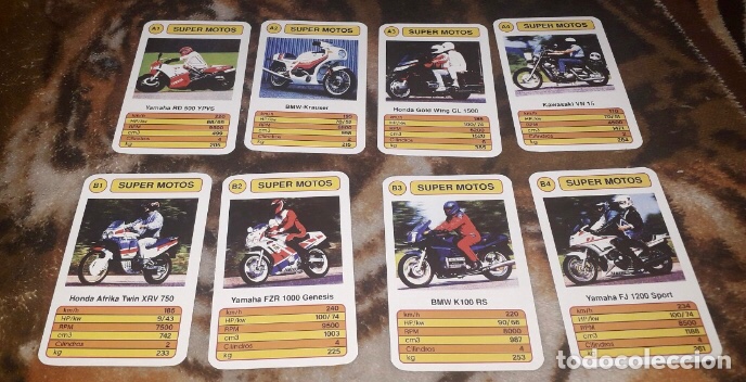 Jogo de Cartas Colecionáveis 4 Match Super Motos Cromy Club Anos