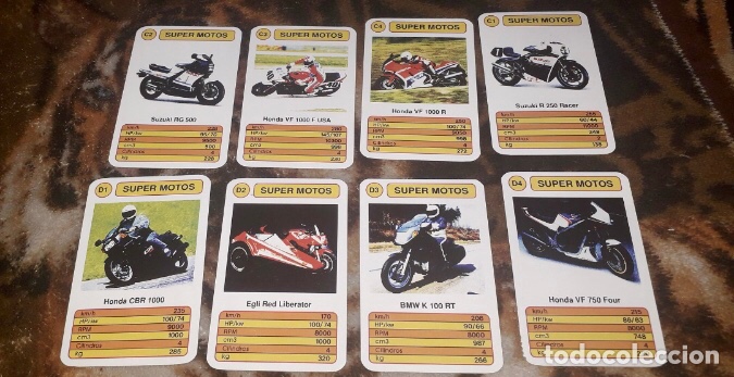 Jogo de Cartas Colecionáveis 4 Match Super Motos Cromy Club Anos