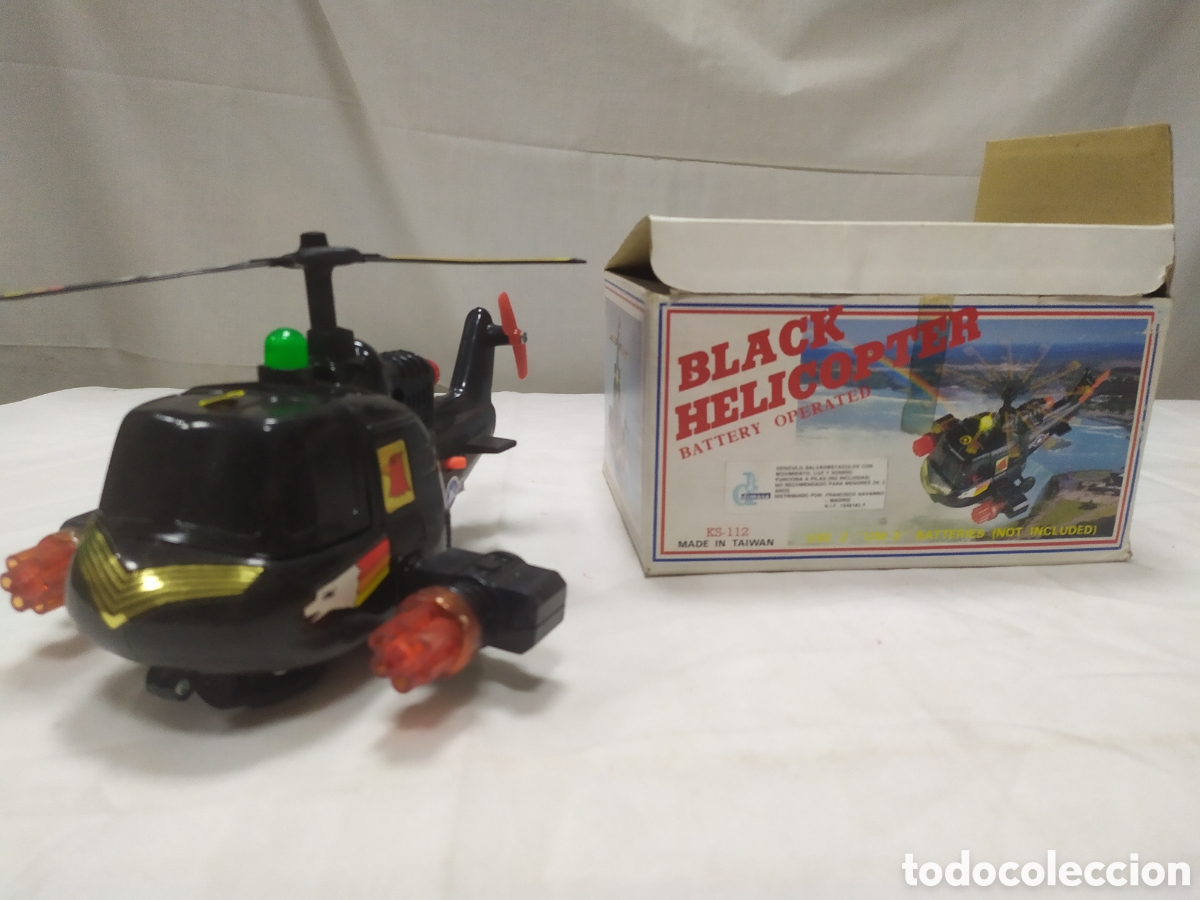 Juegos antiguos: Black helicopter, helic&oacute;ptero a pilas - Foto 2