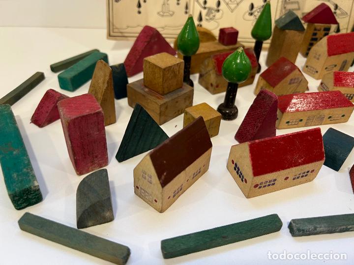 Juegos antiguos: JUEGO ANTIGUO DE CONSTRUCCION CIUDAD DE MADERA - Foto 3