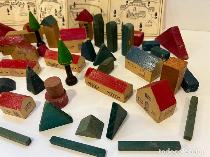 Juegos antiguos: JUEGO ANTIGUO DE CONSTRUCCION CIUDAD DE MADERA - Foto 4