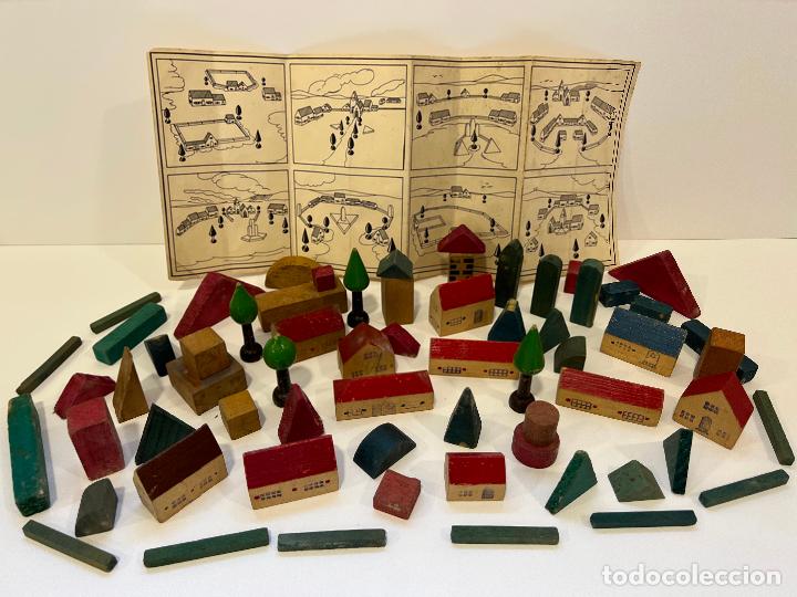 Juegos antiguos: JUEGO ANTIGUO DE CONSTRUCCION CIUDAD DE MADERA - Foto 1