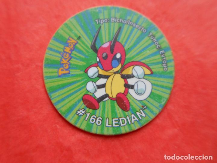 Juegos antiguos: TAZO POKEMON 2001 166 LEDIAN - Foto 1
