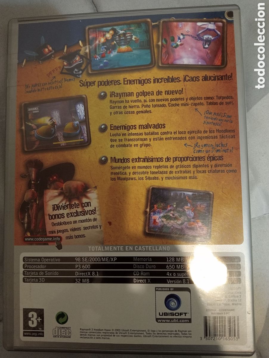 Juegos antiguos: Rayman 3. Juego pc. Cl&aacute;sico - Foto 3