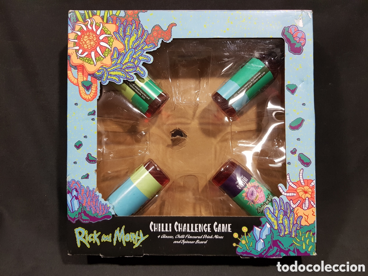 Juegos antiguos: Rick y Morty Chilli Challenge Game. Incompleto - Foto 1