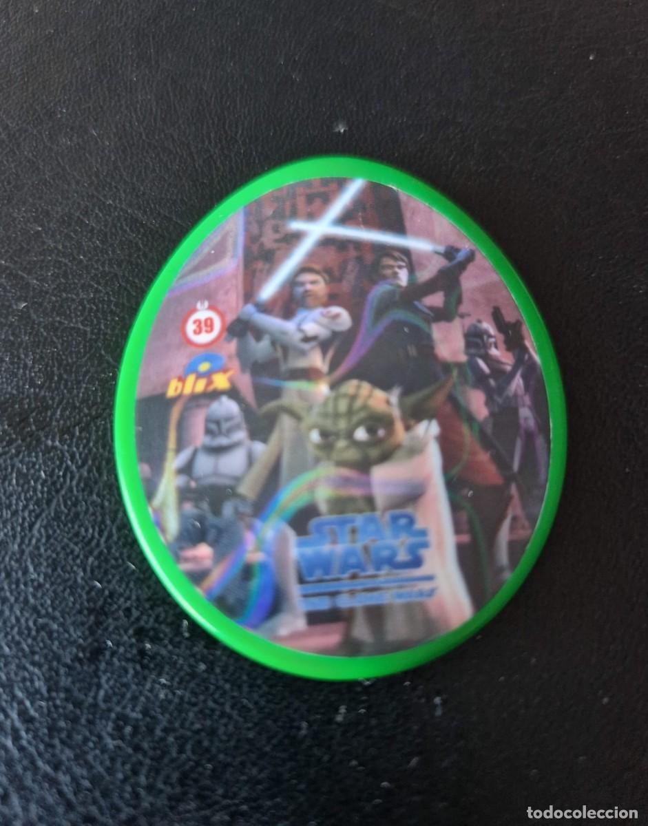Juegos antiguos: TAZO N&ordm; 39 STAR WARS THE CLONE WARS BLIX - Foto 1