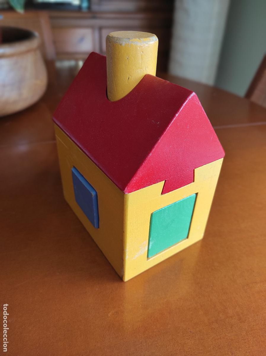 Juegos antiguos: CASA - PUZZLE EN MADERA MACIZA - Foto 1