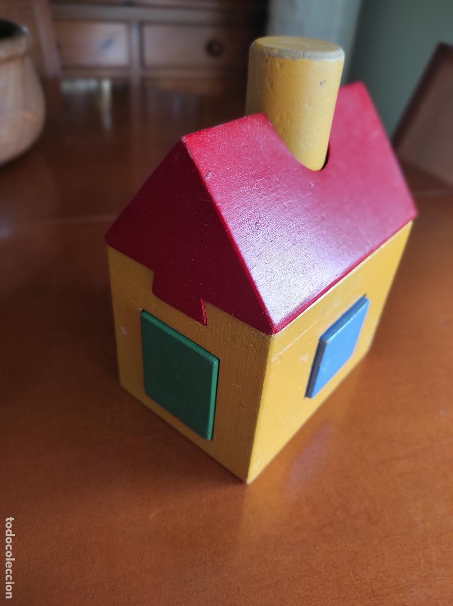 Juegos antiguos: CASA - PUZZLE EN MADERA MACIZA - Foto 3